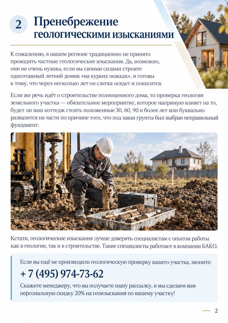 БАКО — «6 ошибок строительства, которые стоят очень дорого»
